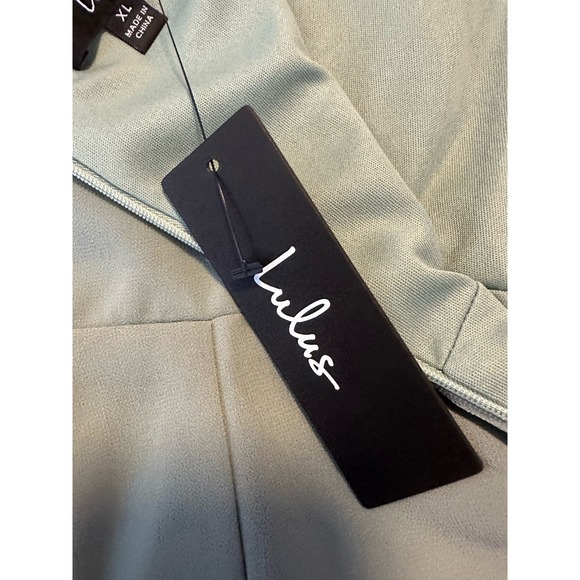 Lulus soft green XL spaghetti strap long formal - Picture 8 of 9